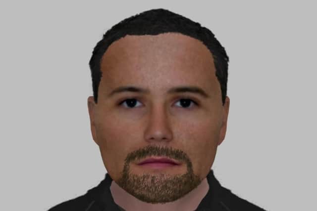 Detective have now released this e-fit image of a man they would like to speak to.