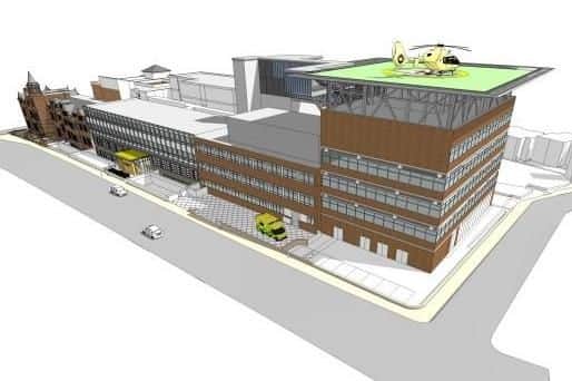 Designs for how the Children's Hopsital's new helipad will look.