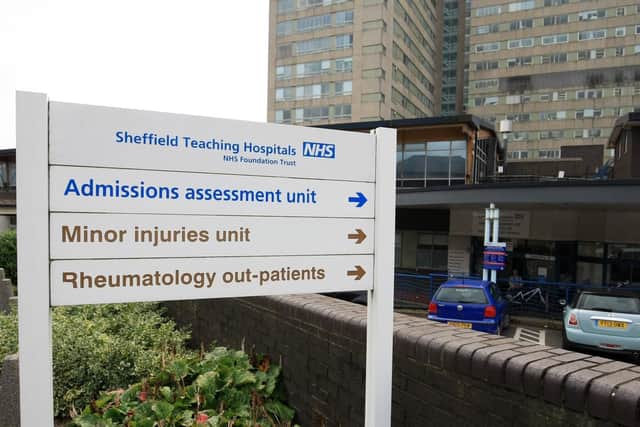 Minor injuries unit at Sheffield Hallamshire Hospital.
