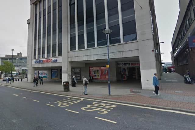 Sports Direct, HIgh Street, Sheffield. Picture: Google.