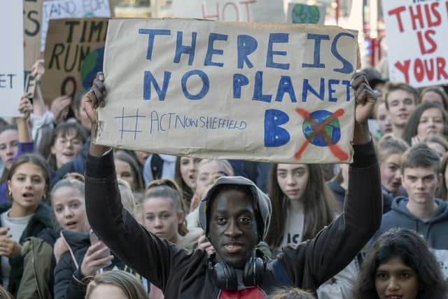 The young people are calling on the government to take immediate action against climate change