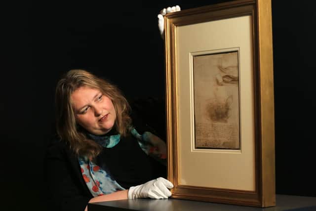 Preview of Leonardo da Vinci: A Life in Drawing exhibition at the Millennium Gallery in Sheffield. Pictured is Kirsty Hamilton, the head of programme at Museums Sheffield. Picture: Chris Etchells