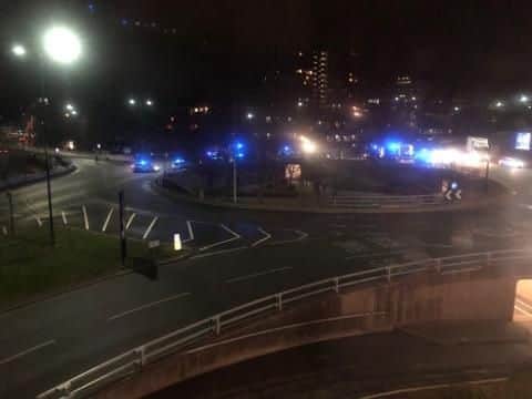 A police investigation is under way into a collision in Sheffield overnight