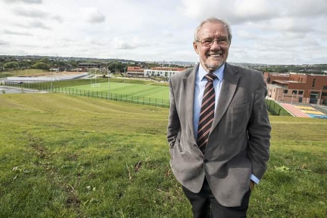 Richard Caborn at the Olympic Legacy Park.