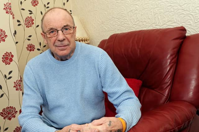 Ronald Willies, pictured, is appealing for help in finding the lady who stopped to help him when he collapsed on the pavement.