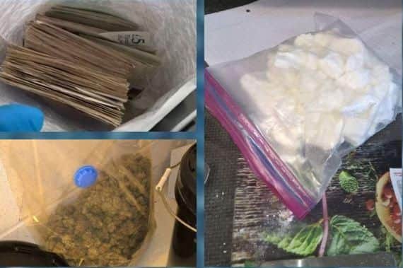 Drugs and cash were found during a police raid in Deepcar