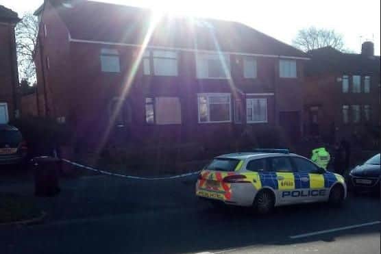 A man was shot at a house in Fox Hill Road, Fox Hill (Picture: Lee Peace)
