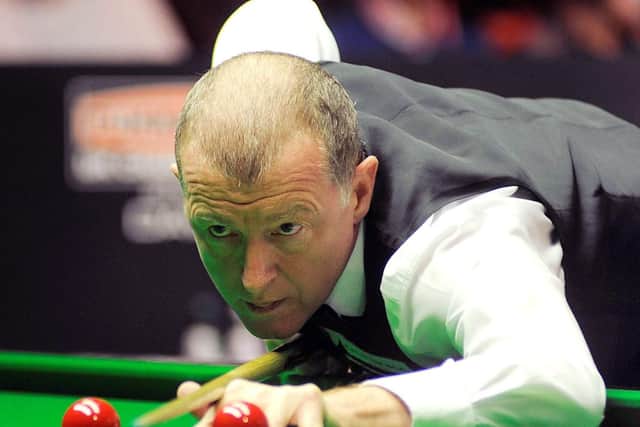 Steve Davis in action at last year's Sheffield Masters.