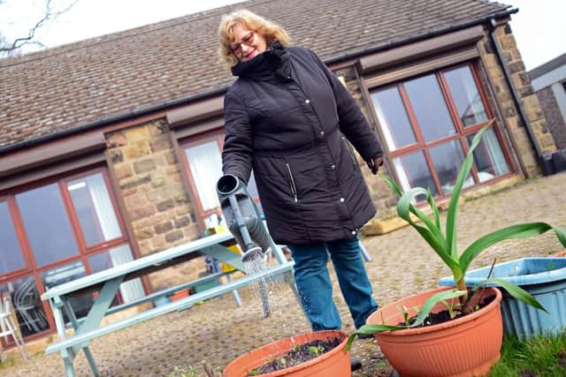 Volunteer Anna Scislowska, pictured by the Community Centre. Picture: Marie Caley