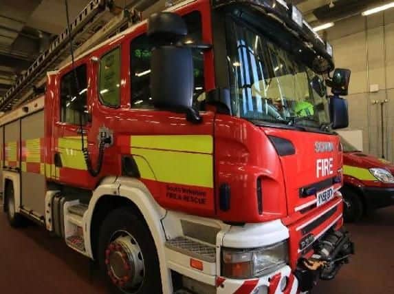 South Yorkshire firefighters were on the scene