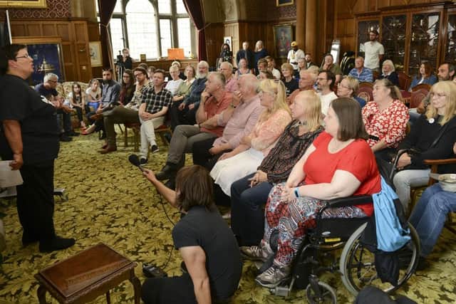Sheffield community group It's Our City at the launch of their campaign.