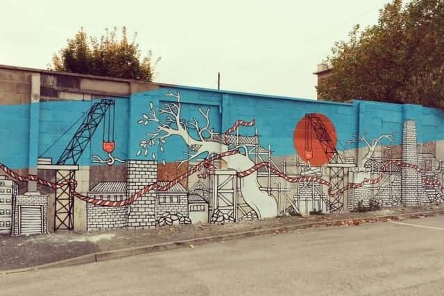One of Jo Peel's previous murals, which she created on Devonshire Street as part of the Feature Walls festival (pic: Jo Peel)