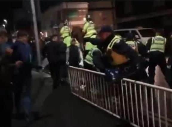 Police officers have defended the derby day policing operation in Sheffield yesterday