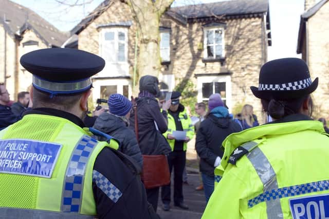 Chippinghouse Road Sheffield Tree Protest where 7 arrests were made