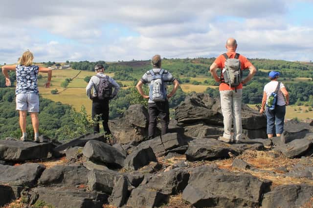 Walkers at Wharncliffe Crags Chase (pic: Stocksbridge Walkers are Welcome)