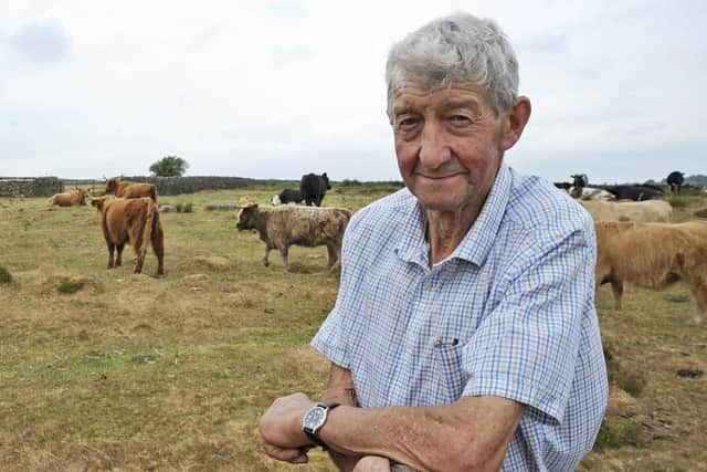 Farmer David Thorp, at the Baslow Edge site where their Highland cattle grazed.