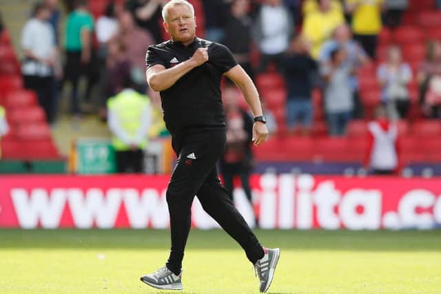 Sheffield United manager Chris Wilder: Simon Bellis/Sport Image