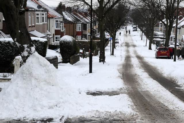 Will snow fall like this on Sunday?
