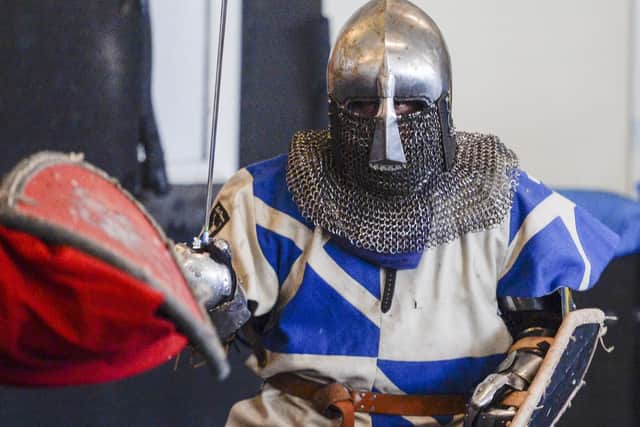 Knights in battle at the World Championship eliminating event held in Sheffield