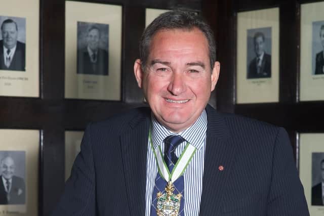 David Grey MBE when he was Master Cutler in 2014 .