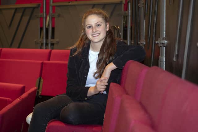 Molly Meleady-Hanley in the Studio at The Crucible in Sheffield. Picture: Scott Merrylees