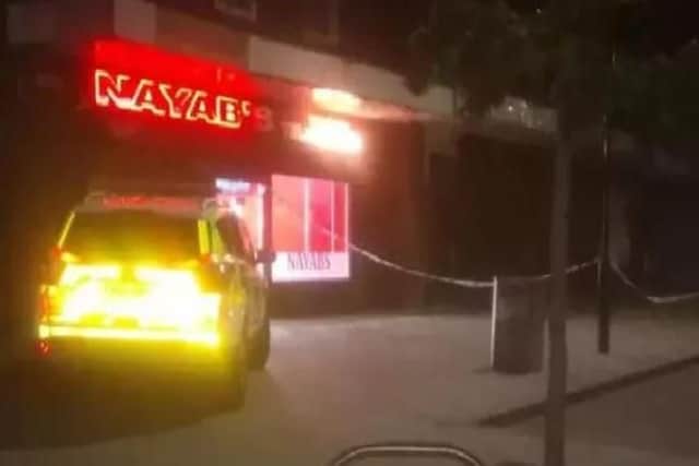 A teenager was stabbed in his back when violence flared outside Nayabs takeaway on Buchanan Road, Parson Cross, last October. He survived the attack.