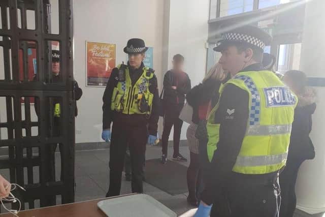 Officers in Doncaster Interchange. Picture: Doncaster Central NHP