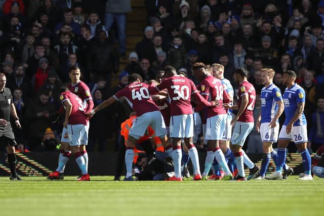 Jack Grealish was attacked on the pitch last weekend: Nick Potts/PA Wire.