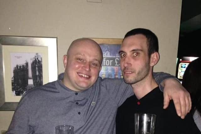 Scott Fauvel (left) and Gavin Singleton were stabbed in the same attack