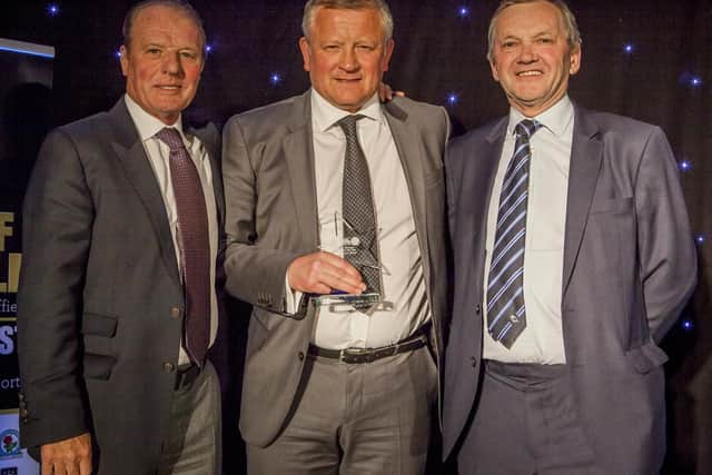 Dave Bassett (left) with Chris Wilder