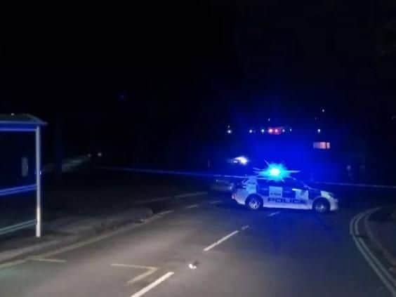 Officers at the scene.
