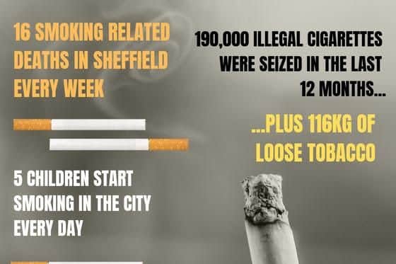 These statistics show how many lives smoking claims in Sheffield
