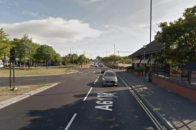 A man was found injured in Sheffield Road, near to Meadowhall, this morning