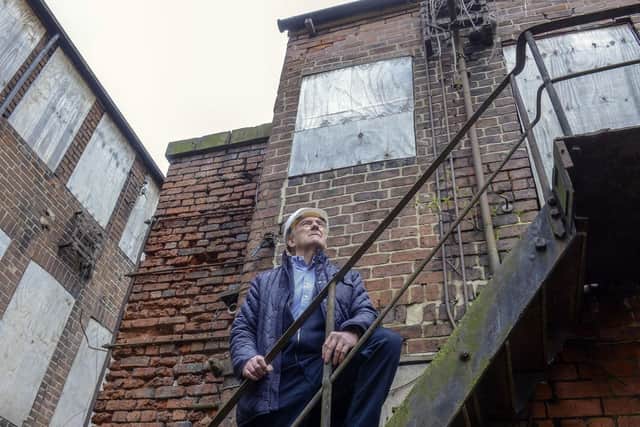 Former worker Philip Drury, pictured inside Leah's Yard. Picture Scott Merrylees