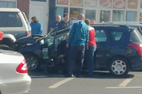 A crash on High Street, Bentley.