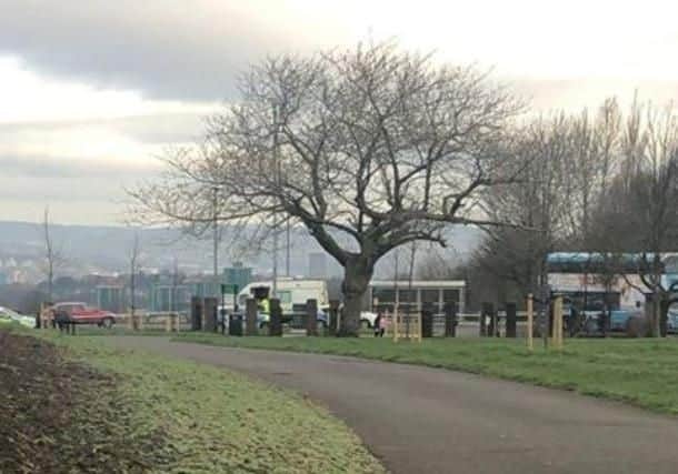 Police and firefighters are at the Herdings bus terminus in Sheffield this morning