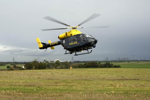 South Yorkshire Police Helicopter.