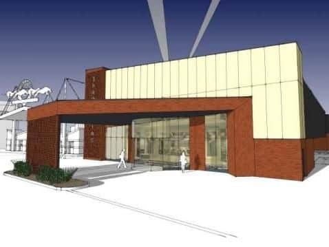 What the new 5 million banqueting and conference suite at Owlerton Stadium will look like.
