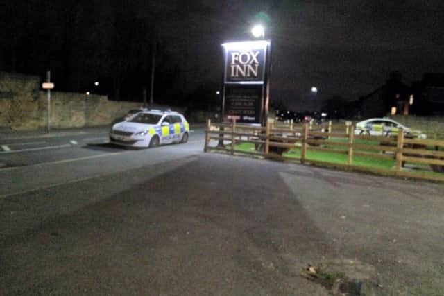 Police incident at the Fox Inn, Beighton on Friday, March 22 2019