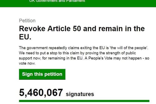 The petition has now attracted more than 5.4 million signatures