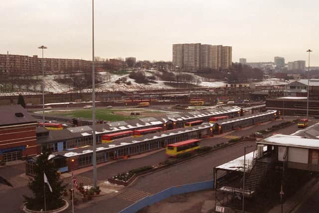 A snowy day at Pond Street in the 1990s.
