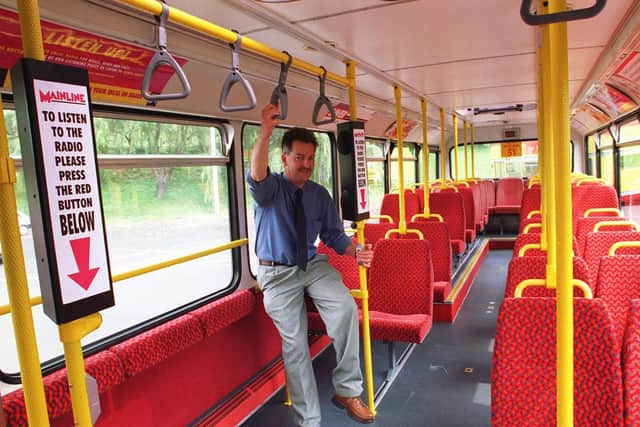 How the inside of Mainline buses looked in the 90s.