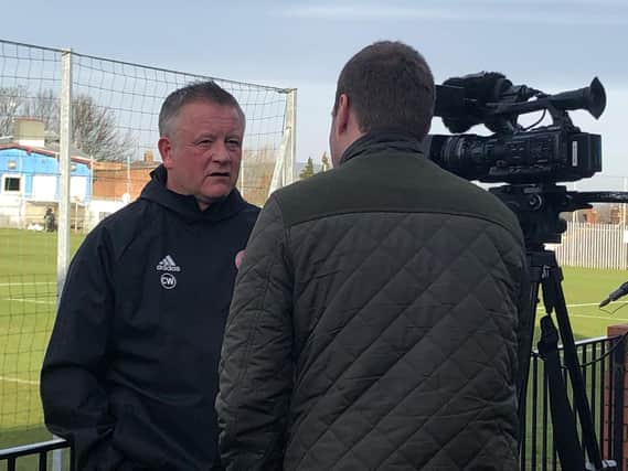 Sheffield United manager Chris Wilder was named manager of the year