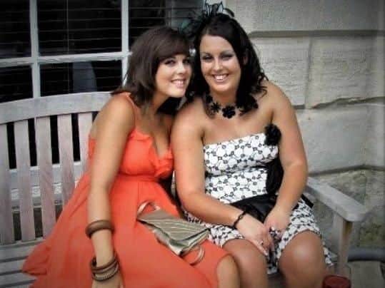 Lauren pictured with her sister Gemma, before Gemma's death in 2009