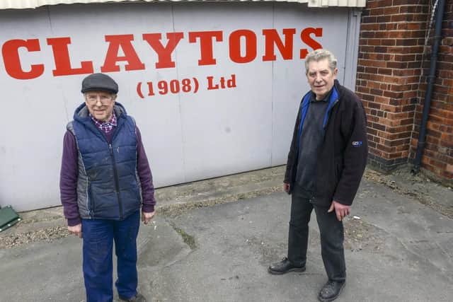 Claytons 1908 coach trimmers closes after 111 years. Albert and Geoff Clayton. Picture Scott Merrylees