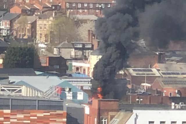 Fire in Sheffield - Credit: @chrisr0782