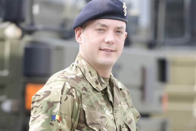 Reservist Martin Hargreaves who serves at the 146th Divisional Support Company in Rotherham