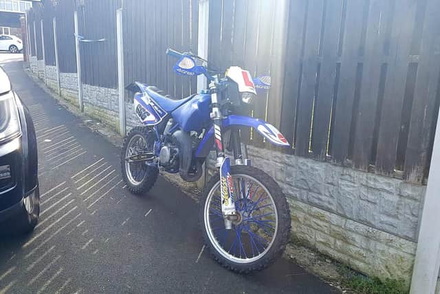 This motorbike was seized by police on Sheffield's Woodthorpe estate after its driver was caught 'pulling a wheelie'