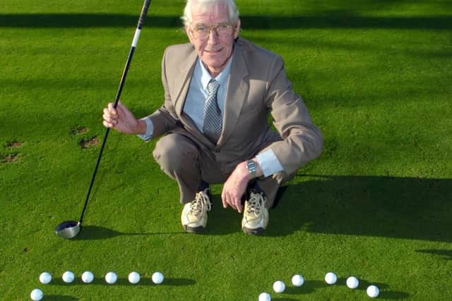 Greenkeeper Leslie Easthope when he retired after 50 years at Hillsborough Golf Club in January 2007