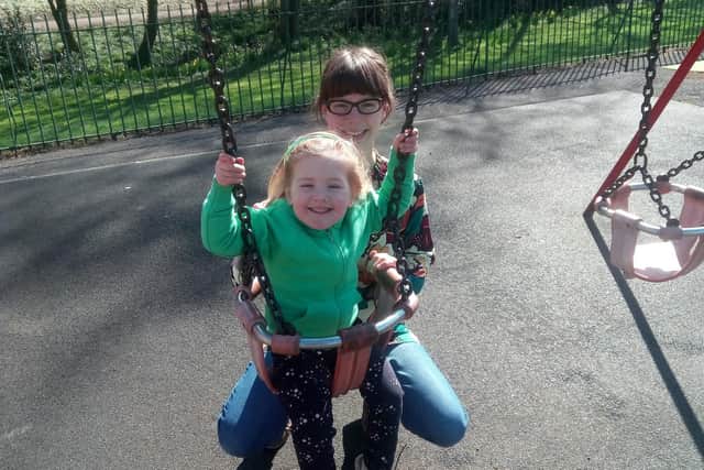 Alysia Zapasnik with her daughter Ivy, aged three, at Woodseats Playground
